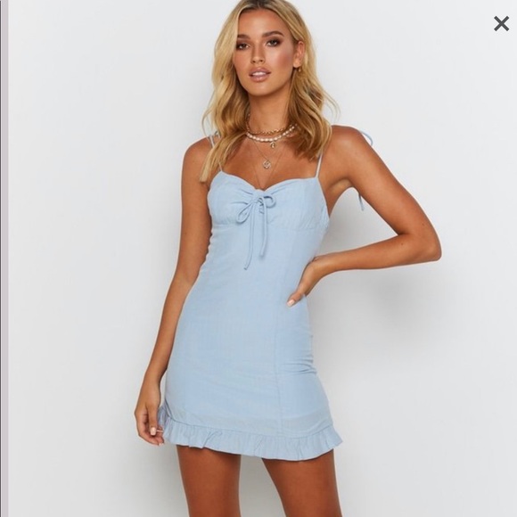 Beginning Boutique Elise Mini Dress Blue - Picture 2 of 11